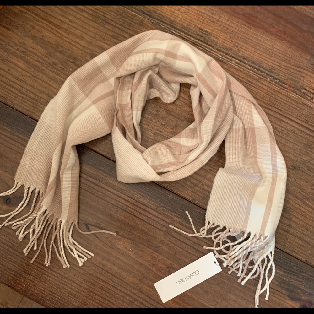 Calvin Klein Plaid Scarf